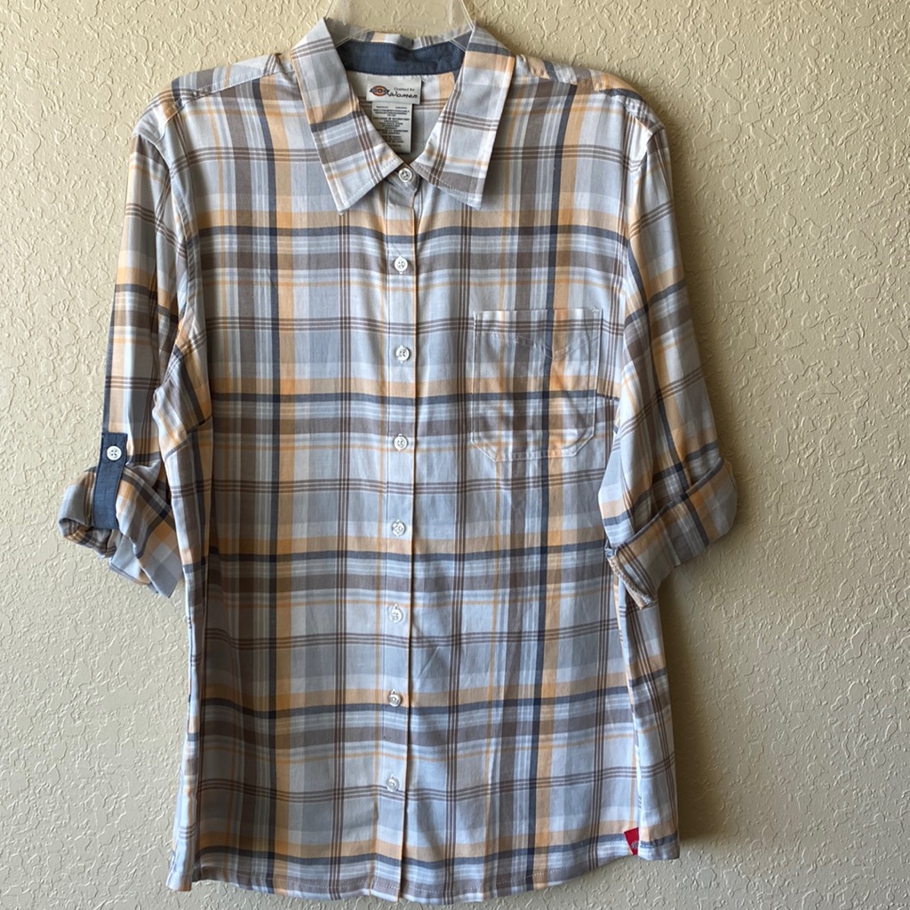 Plaid Dickies Button Down Shirt